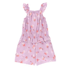 Dresses & Rompers|Rompers & Jumpsuits>Nano Flowers Romper 2-12 Lilac
