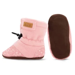 Boots & Booties>Jan n Jul Flowers Stay-Put Booties 3-24m Pink