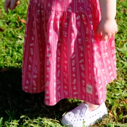 Hot Flowers Stripe Dress 2-8y Kids Dresses & Rompers