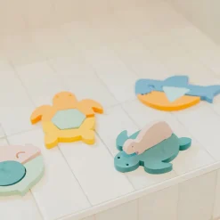 Bath Toys|Bath Accessories>Copper Pearl Foam Bath Playset - Oceana