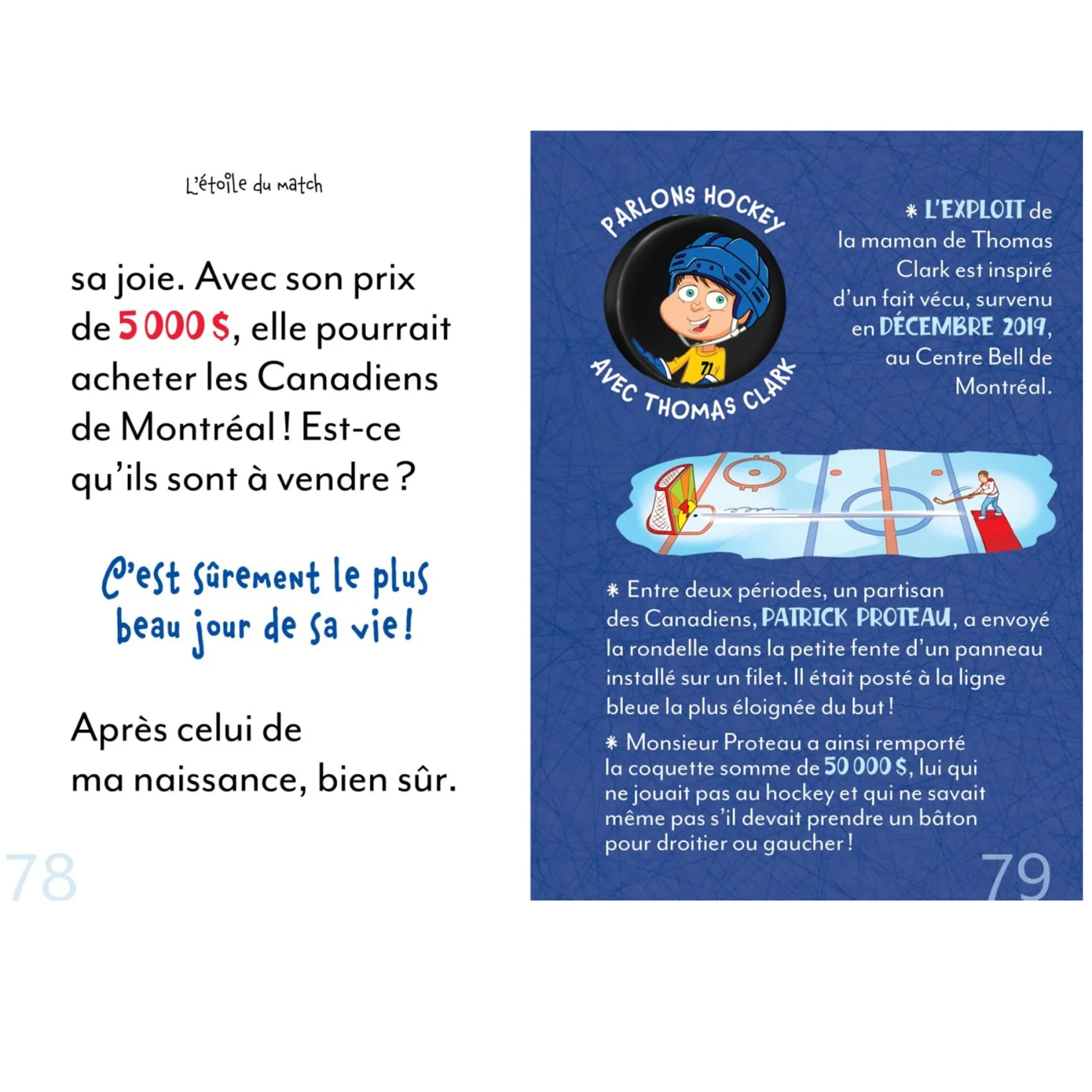 Quebec Books>Auzou Fou Du Hockey L'étoile Match