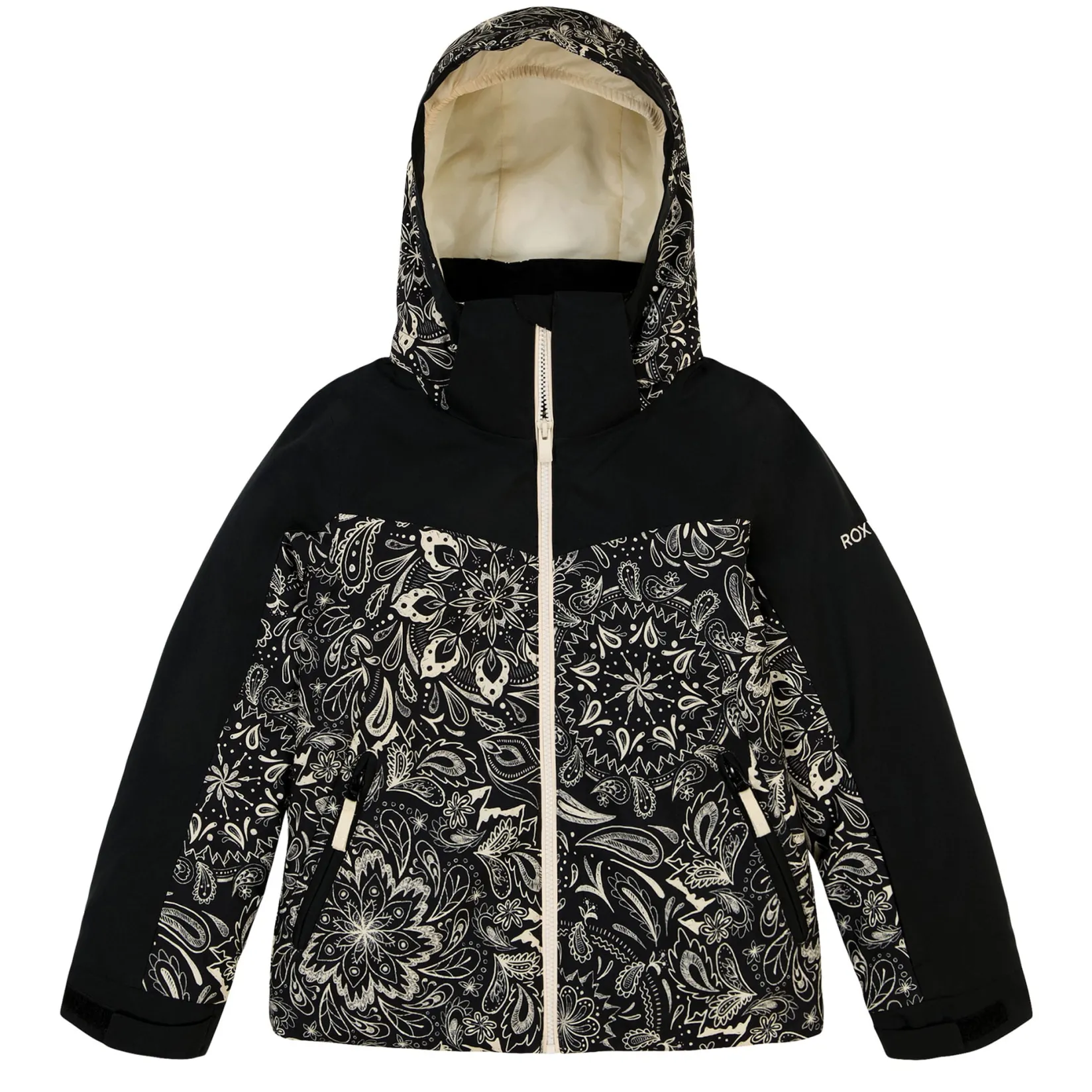 Outerwear|Snowsuits>Roxy Free Jet Block Jacket 4-6x Black