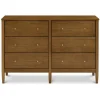 Storage Furniture>DaVinci Frem 6-Drawer Dresser - Walnut