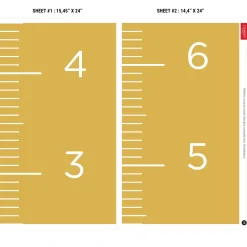Sale FRENCH Growth Chart - Ochre Growth Charts|Baby Memories