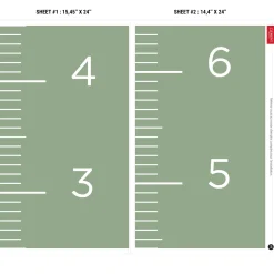 Growth Charts|Baby Memories>Clement - Impressions FRENCH Growth Chart - Sage