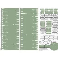 Online FRENCH Lux Modern Growth Chart - Sage Baby Memories|Baby Memories