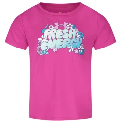 Sportswear|Tops>Under Armour Fresh Energy Ss 4-6x Fuchsia