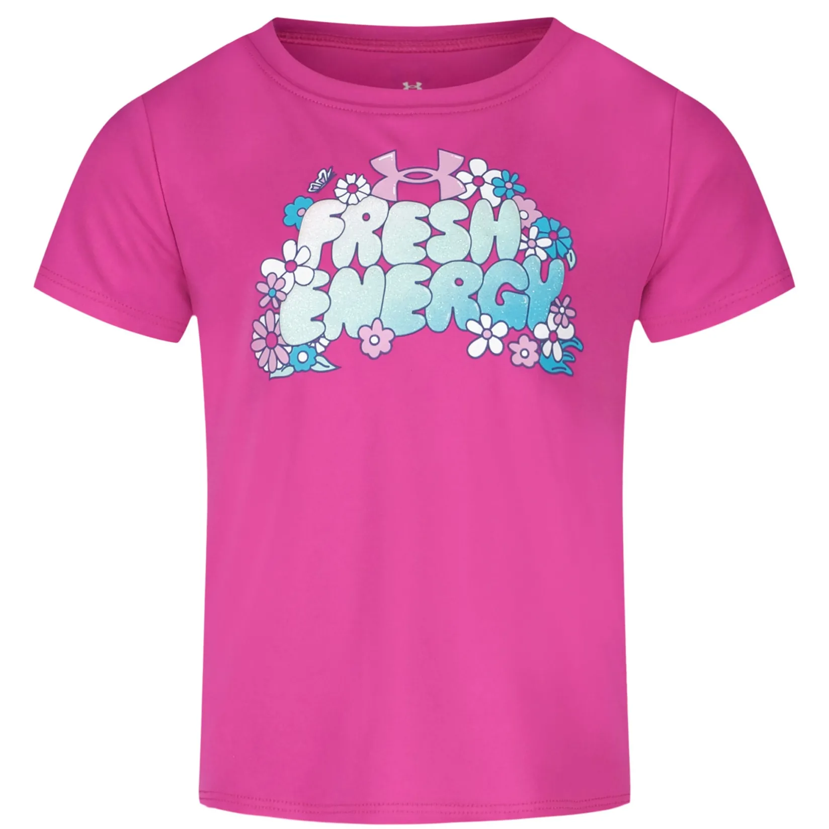 Sportswear|Tops>Under Armour Fresh Energy Ss 4-6x Fuchsia