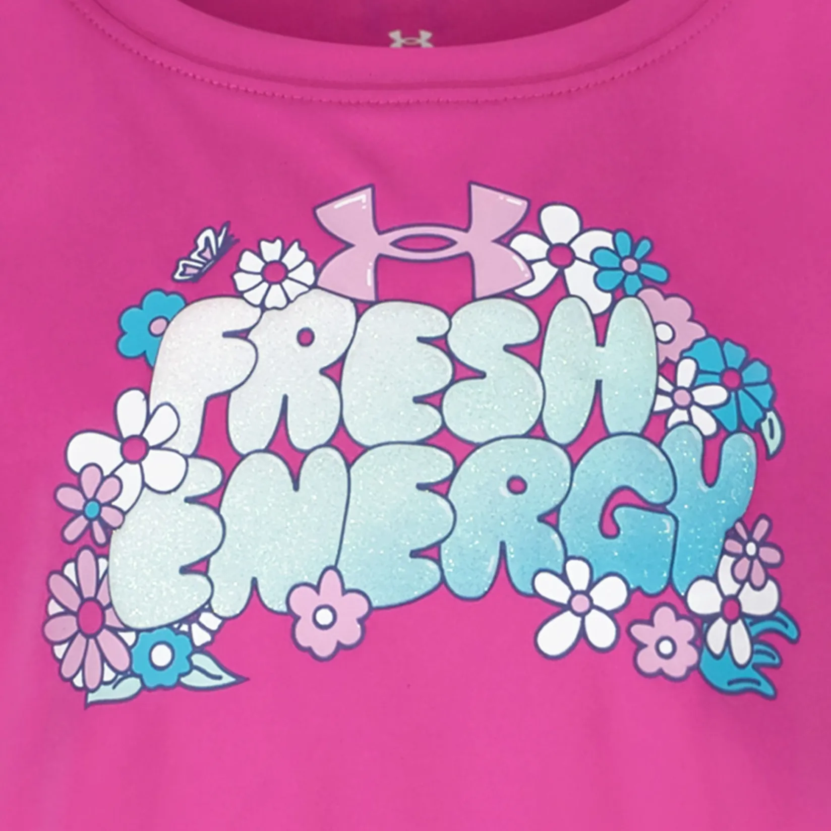 Sportswear|Tops>Under Armour Fresh Energy Ss 4-6x Fuchsia
