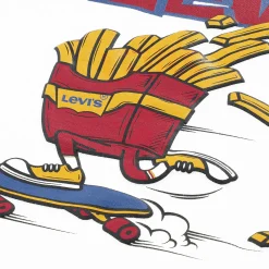 Tops>Levis Fries On The Loose T-shirt 4-7y White