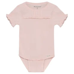 Tops>Minymo Frill Bodysuit 6-24m Pink