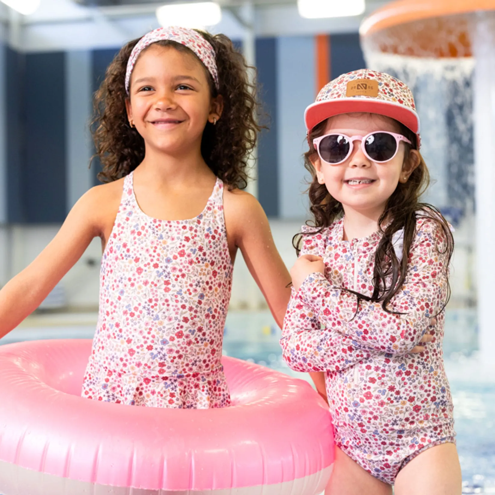 Swimsuits>Nano Fruits Uv Ls Swimsuit 2-10 Ivory