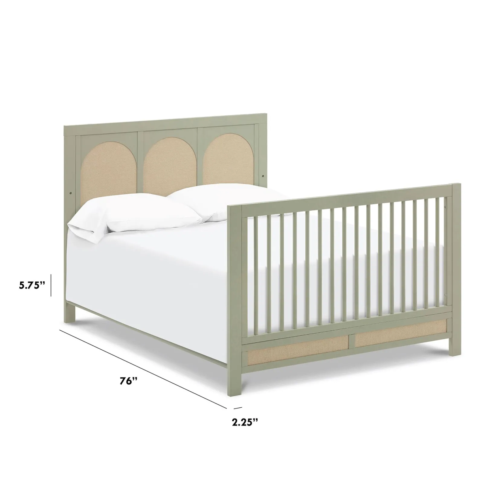Clearance Full Size Bed Conversion Kit - Sage Toddler Rails|Cribs & Mattresses