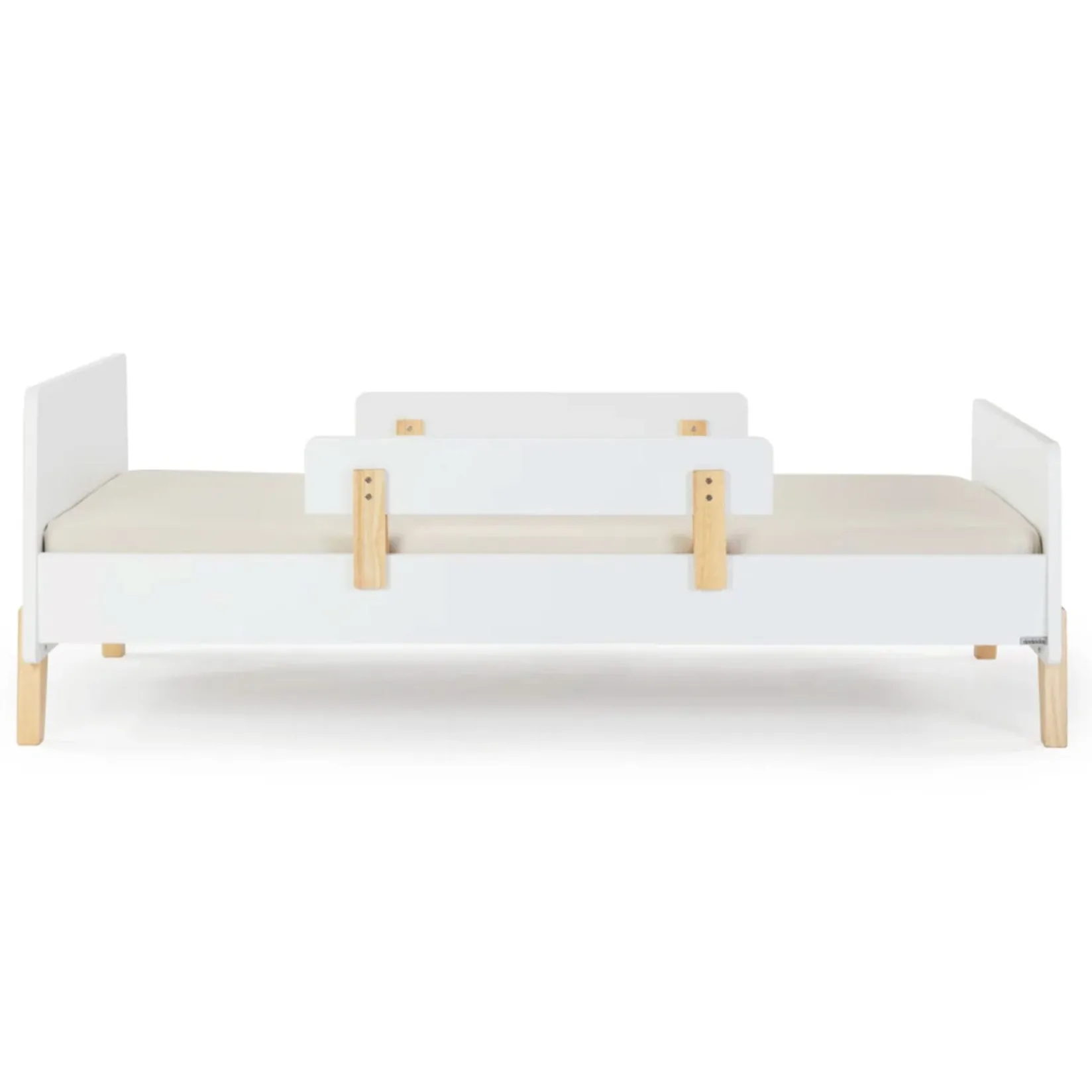 Twin, Full & Queen Beds>Dadada Baby Fun Twin Bed - White/Natural (2 Boxes)