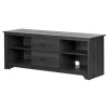 New Fusion TV Stand with Drawers for TVs up to 60" - Gray Oak Desk