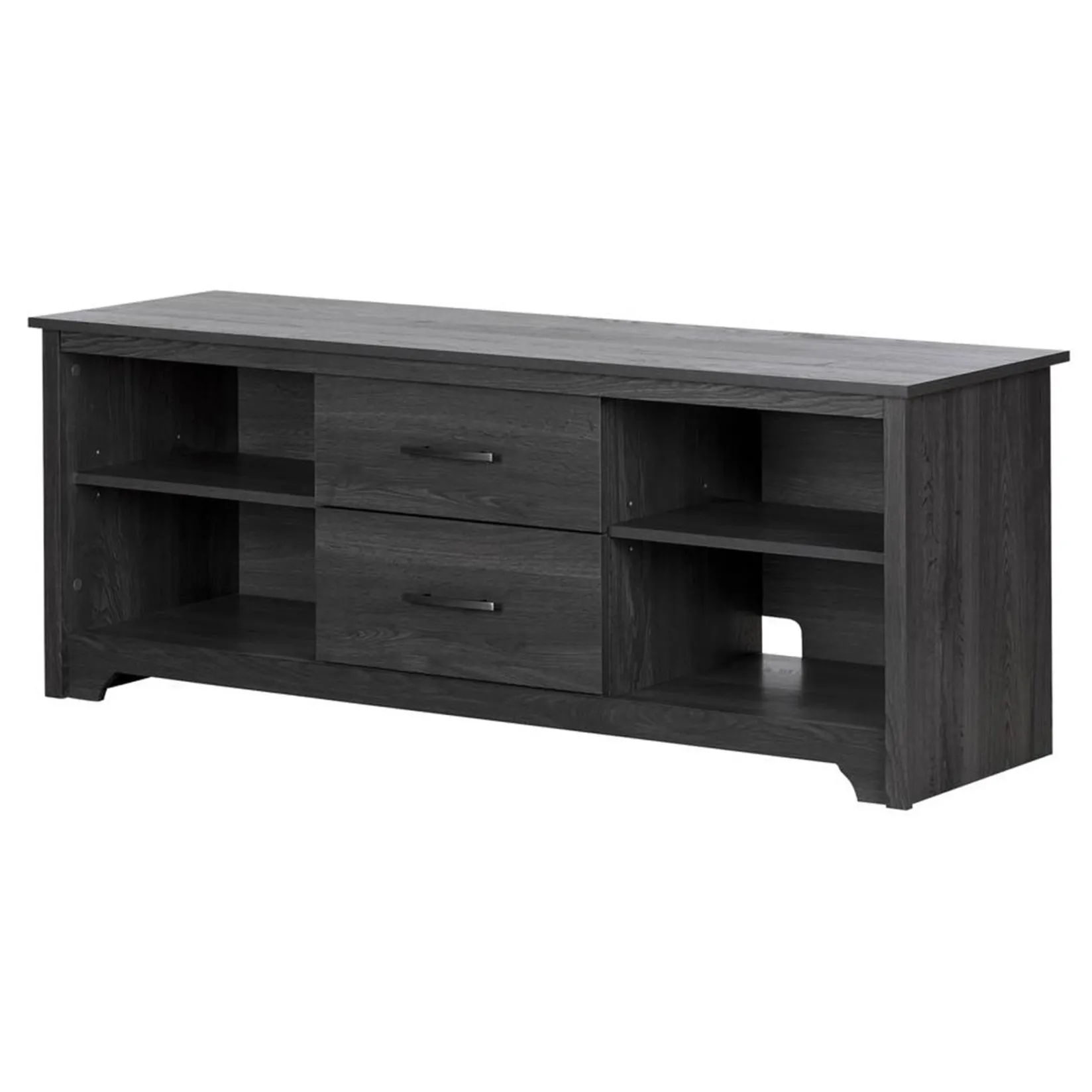 New Fusion TV Stand with Drawers for TVs up to 60" - Gray Oak Desk