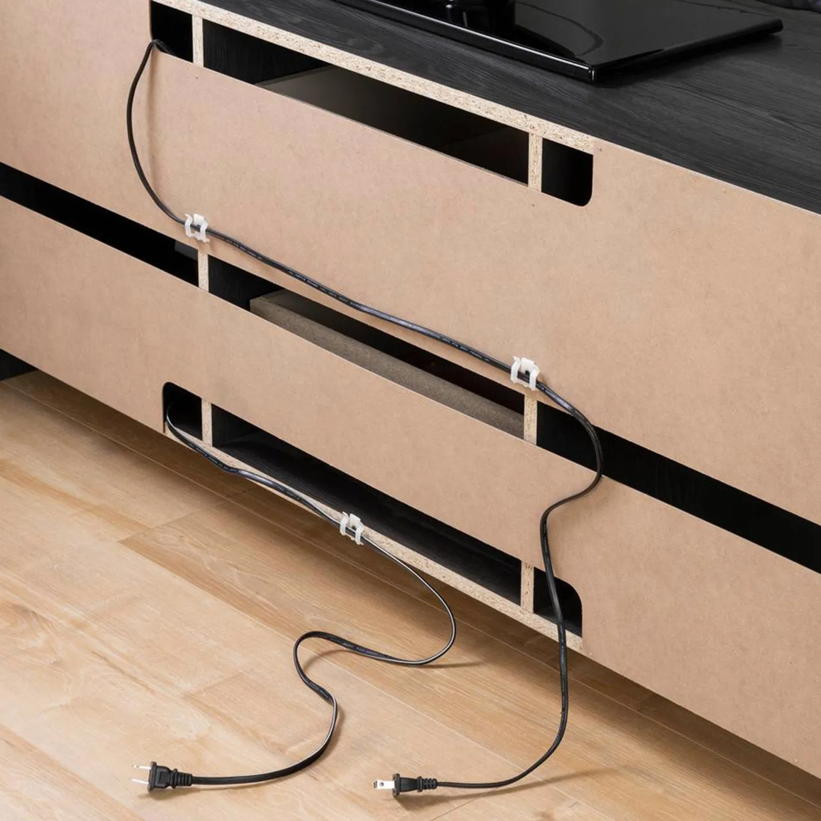 New Fusion TV Stand with Drawers for TVs up to 60" - Gray Oak Desk