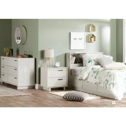 Sale Fynn Twin Headboard with Storage - Winter Oak Twin, Full & Queen Beds