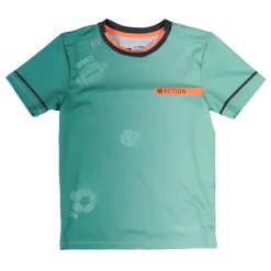 Sportswear|Tops>Nano Game Print T-shirt 4-12 Mint