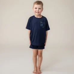 Pajamas & Bathrobes>Nano Gaming 3pc Pajamas 2-12 Navy