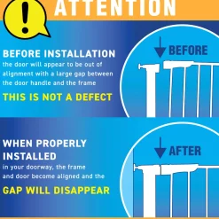 Discount Gateway® Pressure Plus Gate - White Gates & Safety