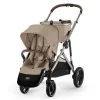 Strollers|Strollers & Trailers>Cybex Gazelle S 2 Stroller - Taupe Frame with Almond Beige Seat