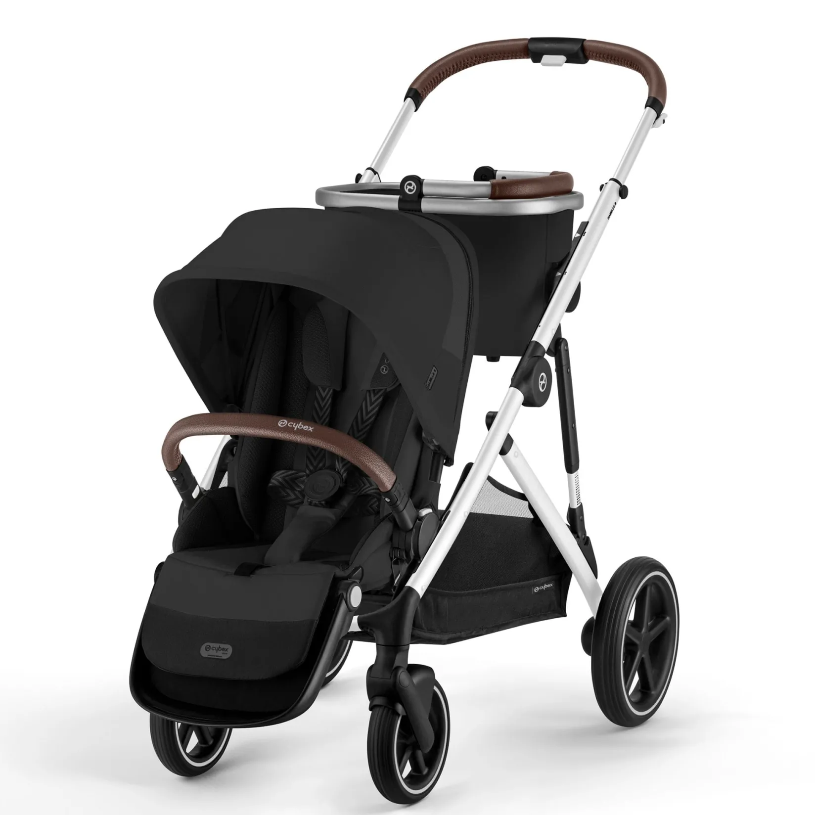 Clearance Gazelle S Stroller - Silver Frame with Moon Black Seat Kids Strollers|Strollers & Trailers