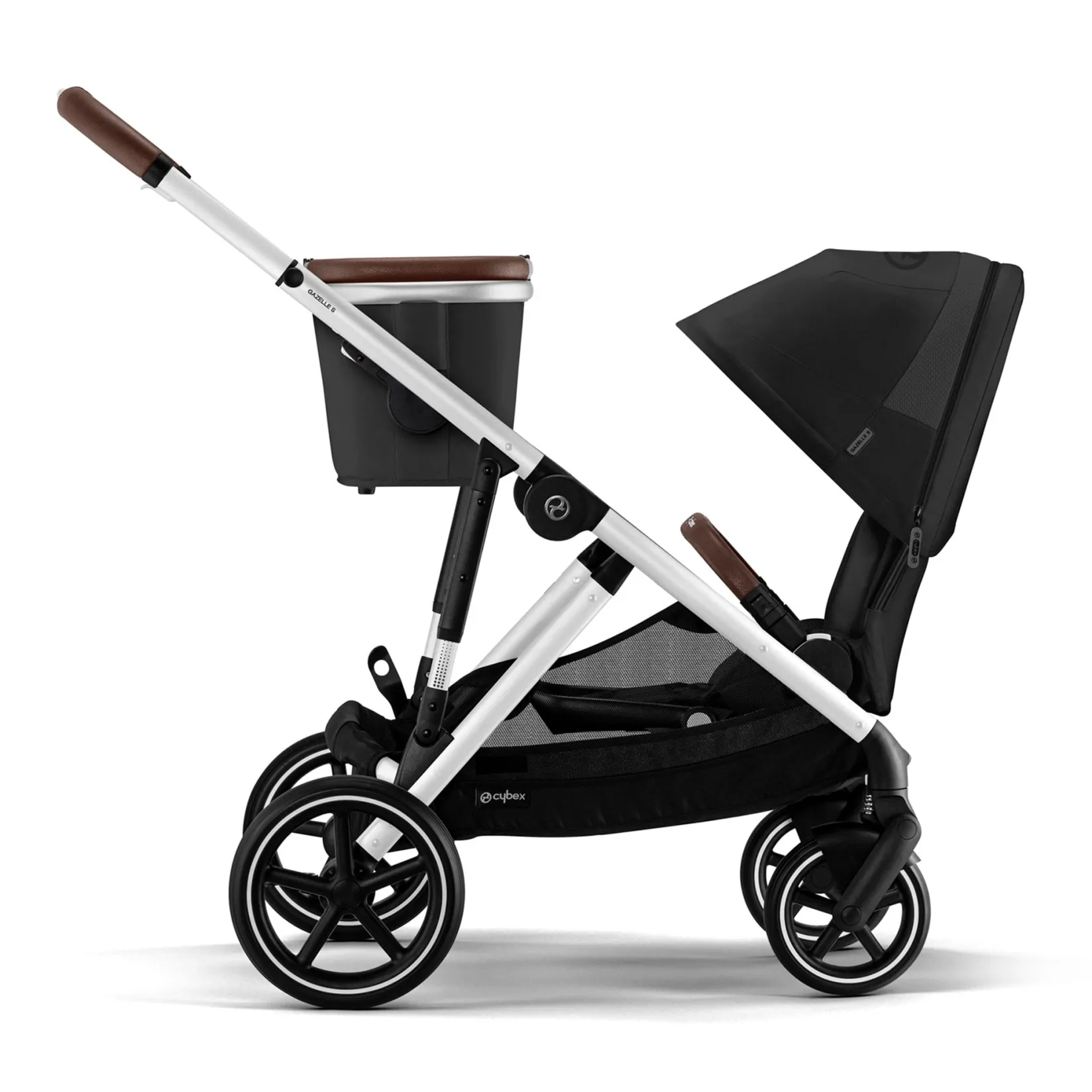 Clearance Gazelle S Stroller - Silver Frame with Moon Black Seat Kids Strollers|Strollers & Trailers