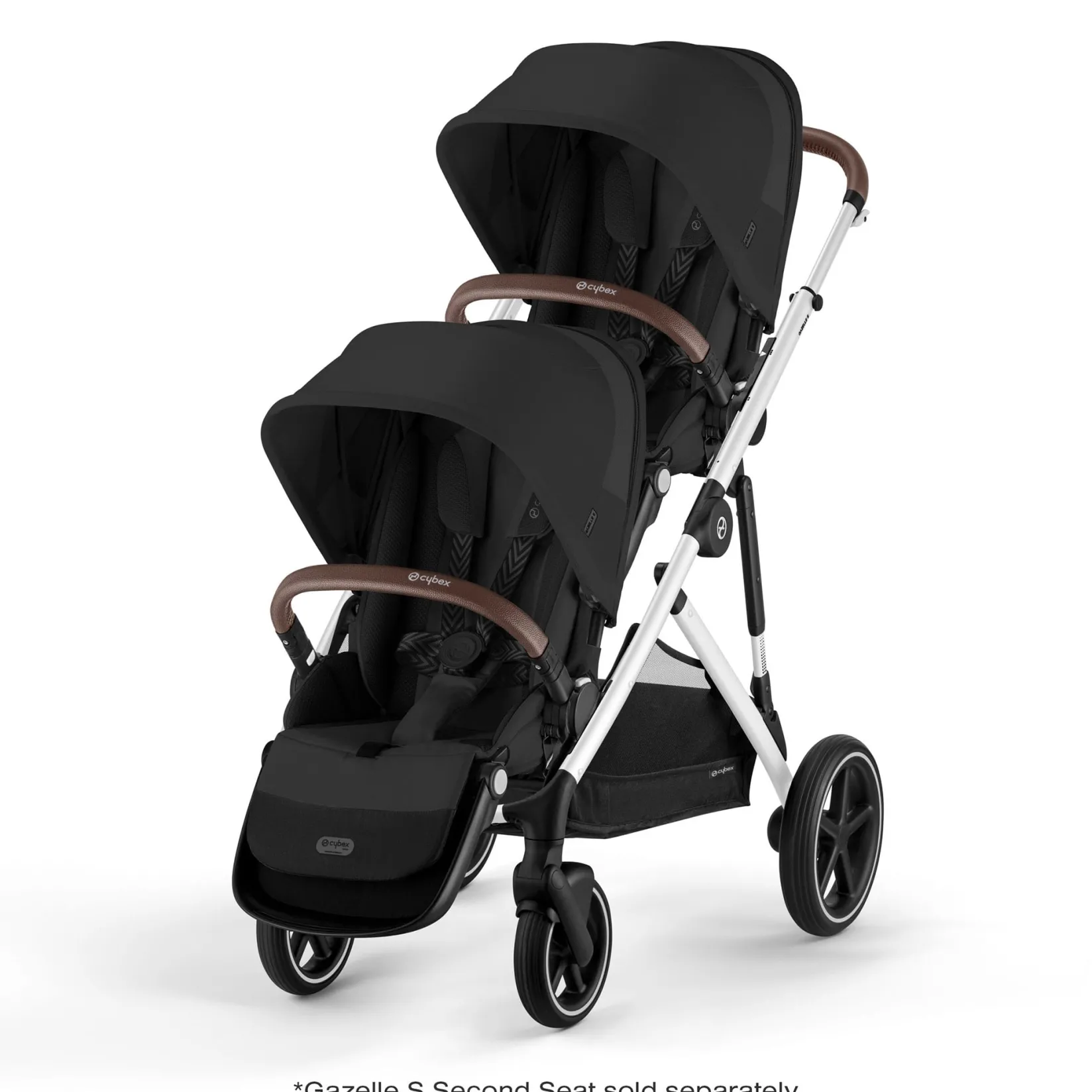 Clearance Gazelle S Stroller - Silver Frame with Moon Black Seat Kids Strollers|Strollers & Trailers