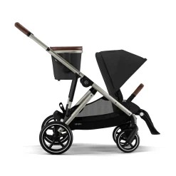 New Gazelle S Stroller - Taupe Frame with Moon Black Seat Kids Strollers|Strollers & Trailers