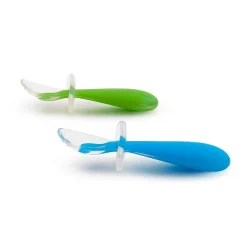 Breastfeeding|Tableware>Munchkin Gentle Scoop Silicone Training Spoons(2)- Blue