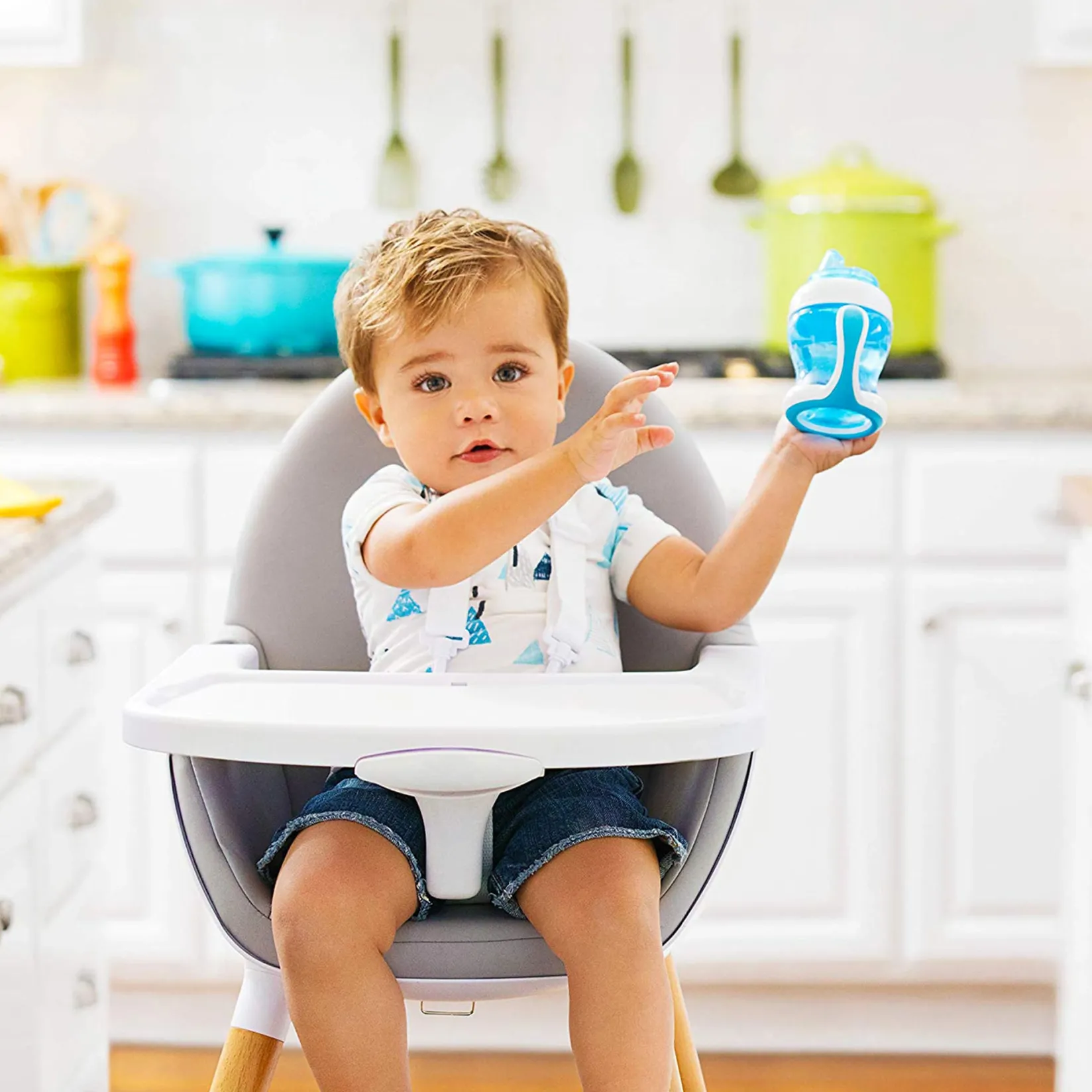 Hot Gentle™ Transition Cup 4oz - Blue Kids Breastfeeding|Tableware