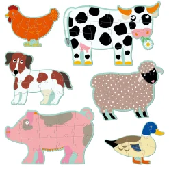 Puzzles>Djeco Giant Puzzle / Honoré and friends