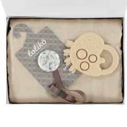 Gift Set - Beige eucalyptus Pacifiers & Clips|Pacifiers & Clips