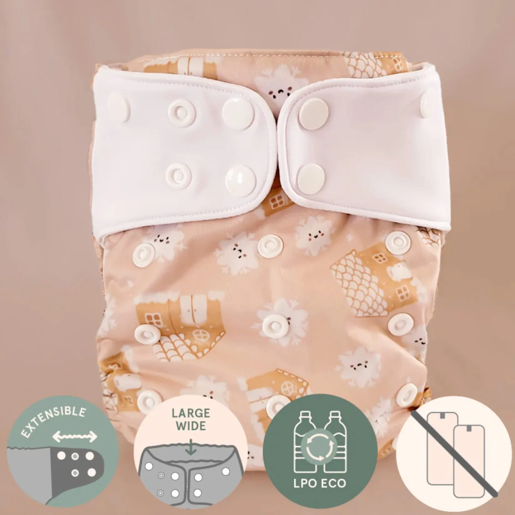 Outlet Gingerbread Cloth Diaper BOY Cloth Diapers|Cloth Diapers