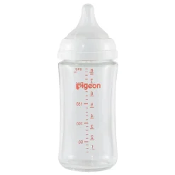 Breastfeeding|Bottles & Nipples>Pigeon Glass Bottle 8oz With M Nipple