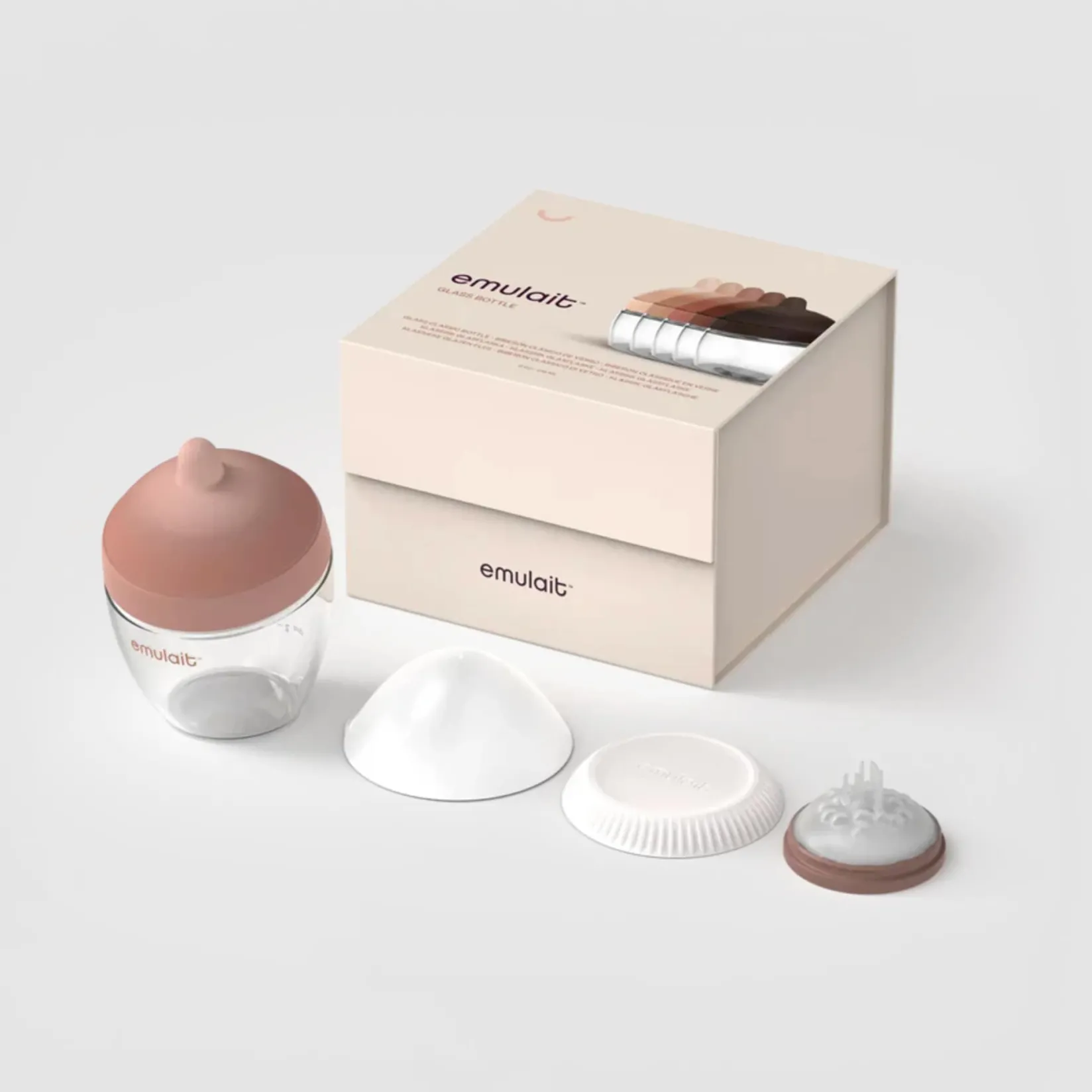 Breastfeeding|Bottles & Nipples>Emulait Glass Classic Bottle - Shape4 / Color Medium