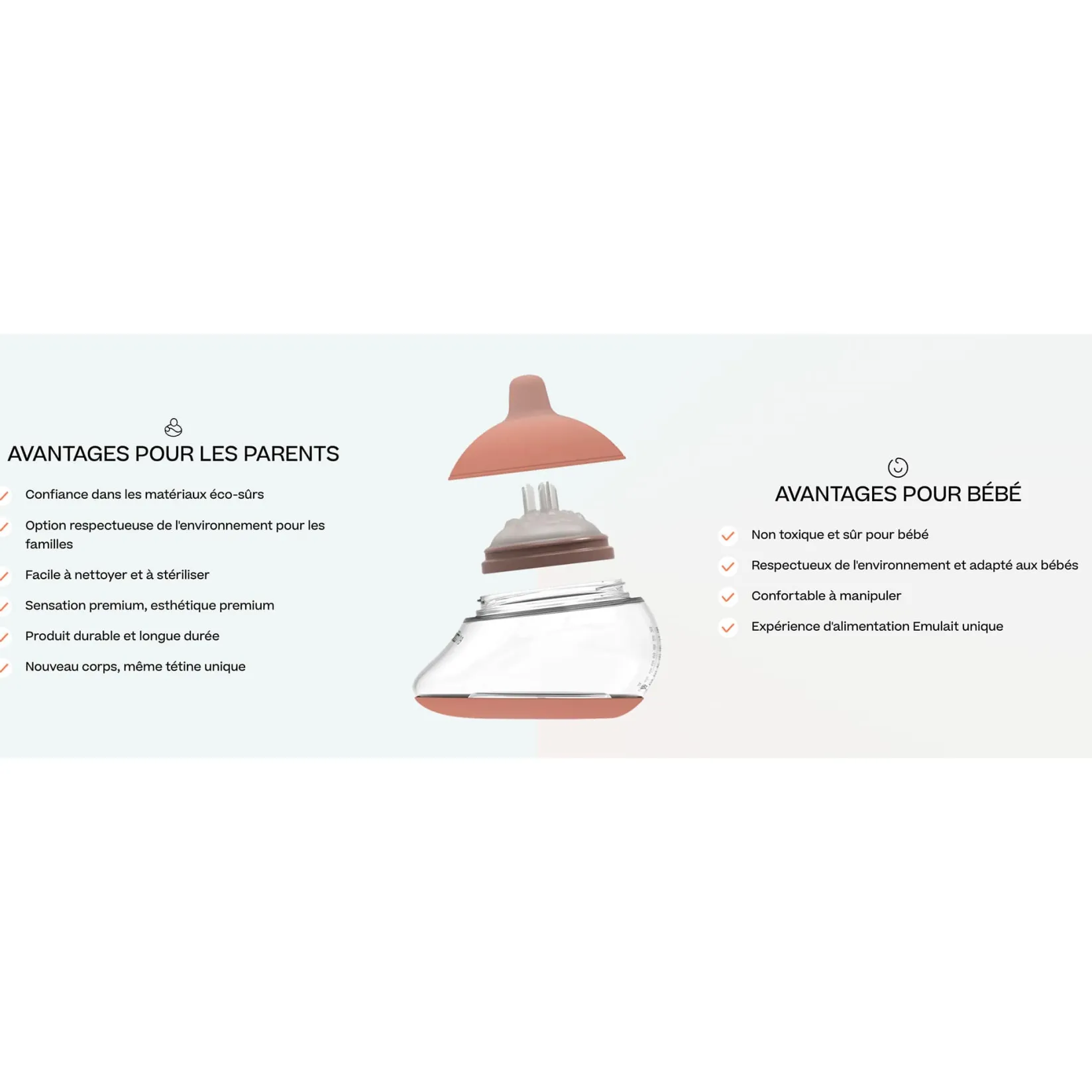 Breastfeeding|Bottles & Nipples>Emulait Glass Classic Bottle - Shape4 / Color Medium