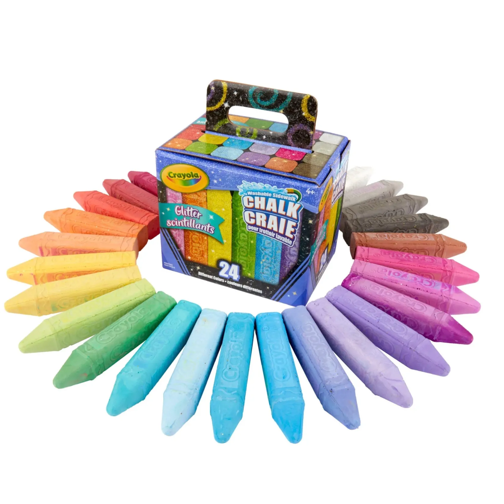 Diy & Activities>Crayola Glitter Chalk (24)