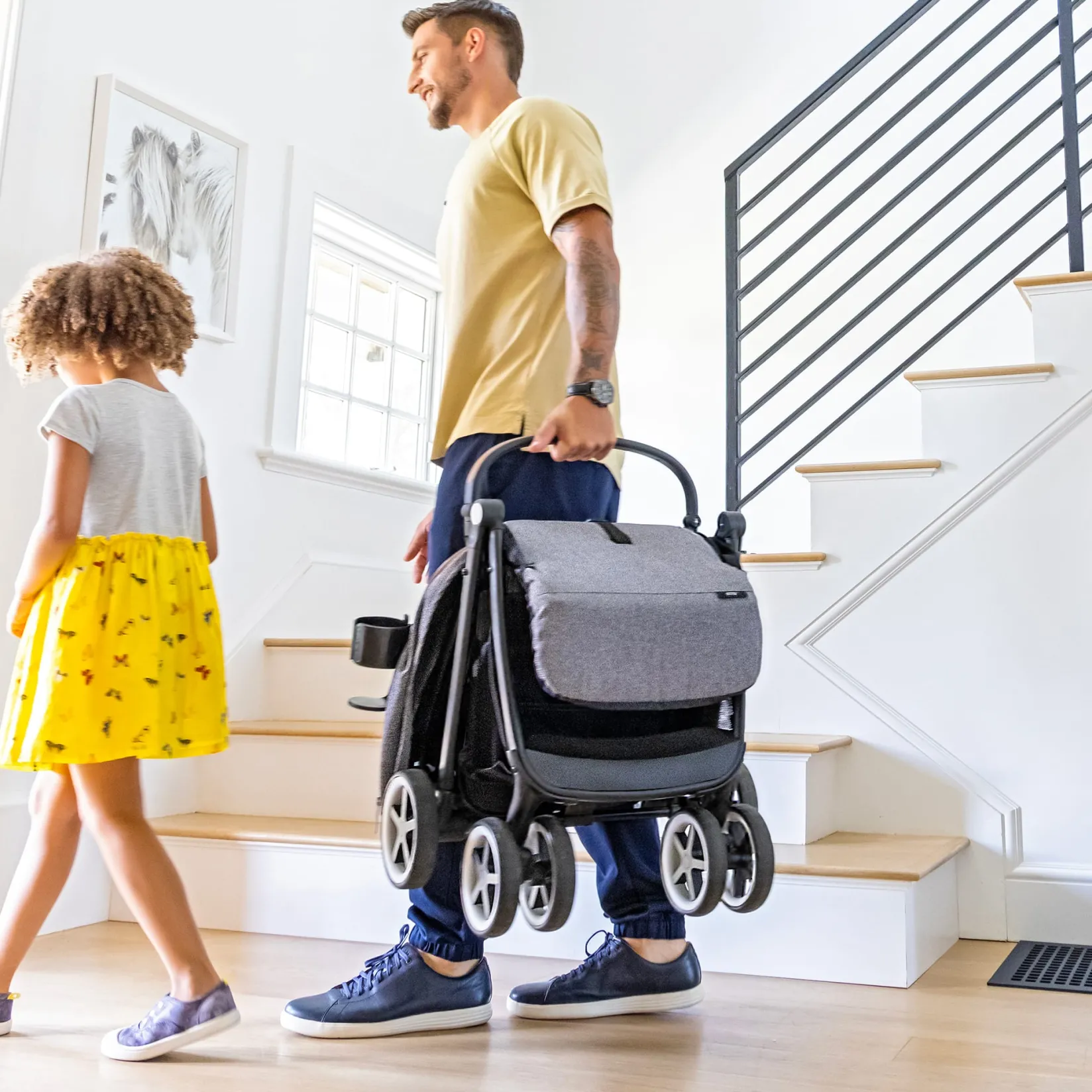 Strollers|Strollers & Trailers>Evenflo GOLD Otto Self-Folding Lightweight Travel Stroller - Moonstone Gray