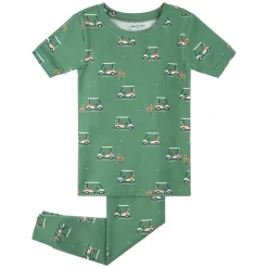 Pajamas & Bathrobes>Petit Lem Golf Pajamas 2-7 Green