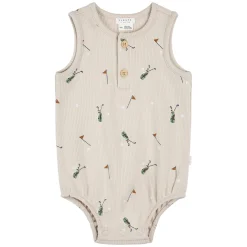 Pajamas|Pyjamas>Firsts par Petit Lem Golf Romper 3-24m Taupe
