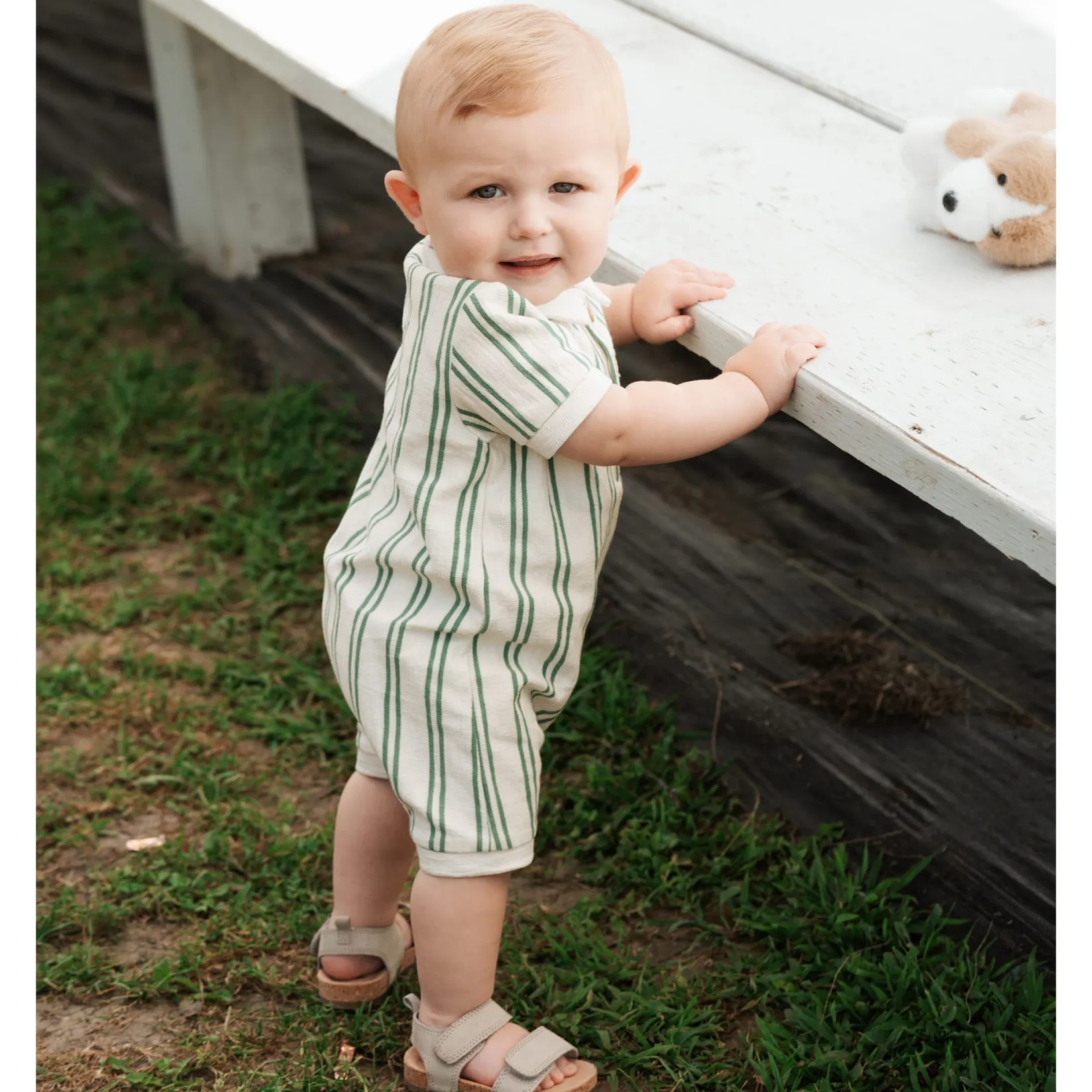 Outlet Golf Striped Romper 3-24m BOY Rompers & Jumpsuits