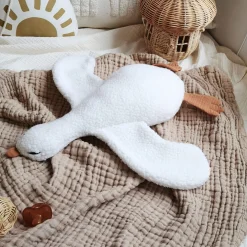 New Goose Soft Toy White Cushions