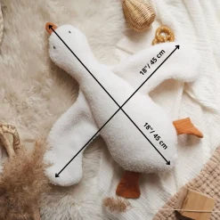 New Goose Soft Toy White Cushions