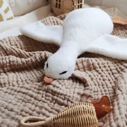 New Goose Soft Toy White Cushions