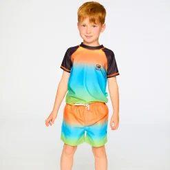 Swimsuits>Deux par Deux Gradient Swim Short 2-6 Orange