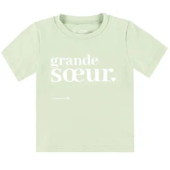 Tops>Bedaine Love Grande Soeur T-shirt 2-6 Sage