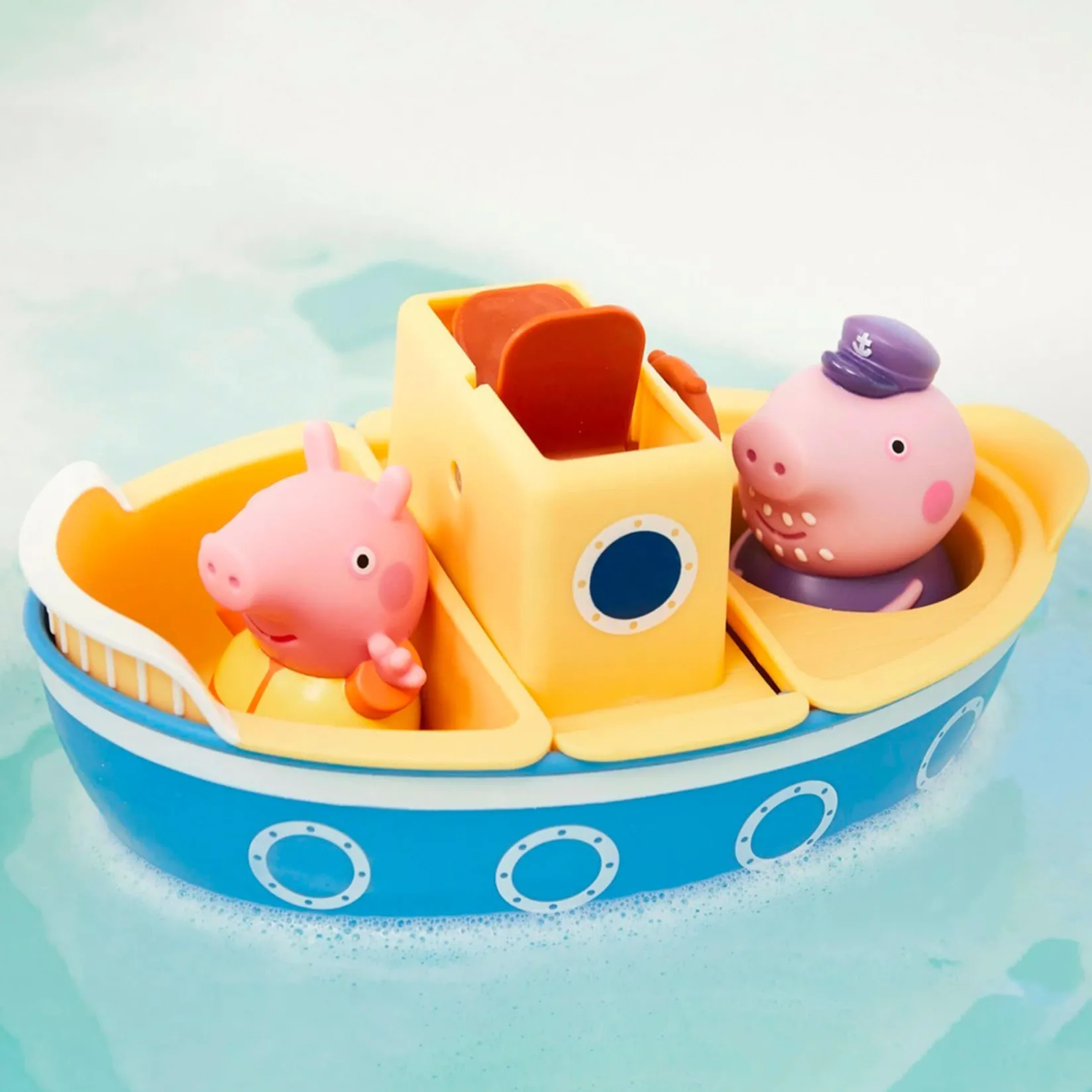 Clearance Grandpa Pig's Splash & Pour Boat Bath Toys|Bath Accessories