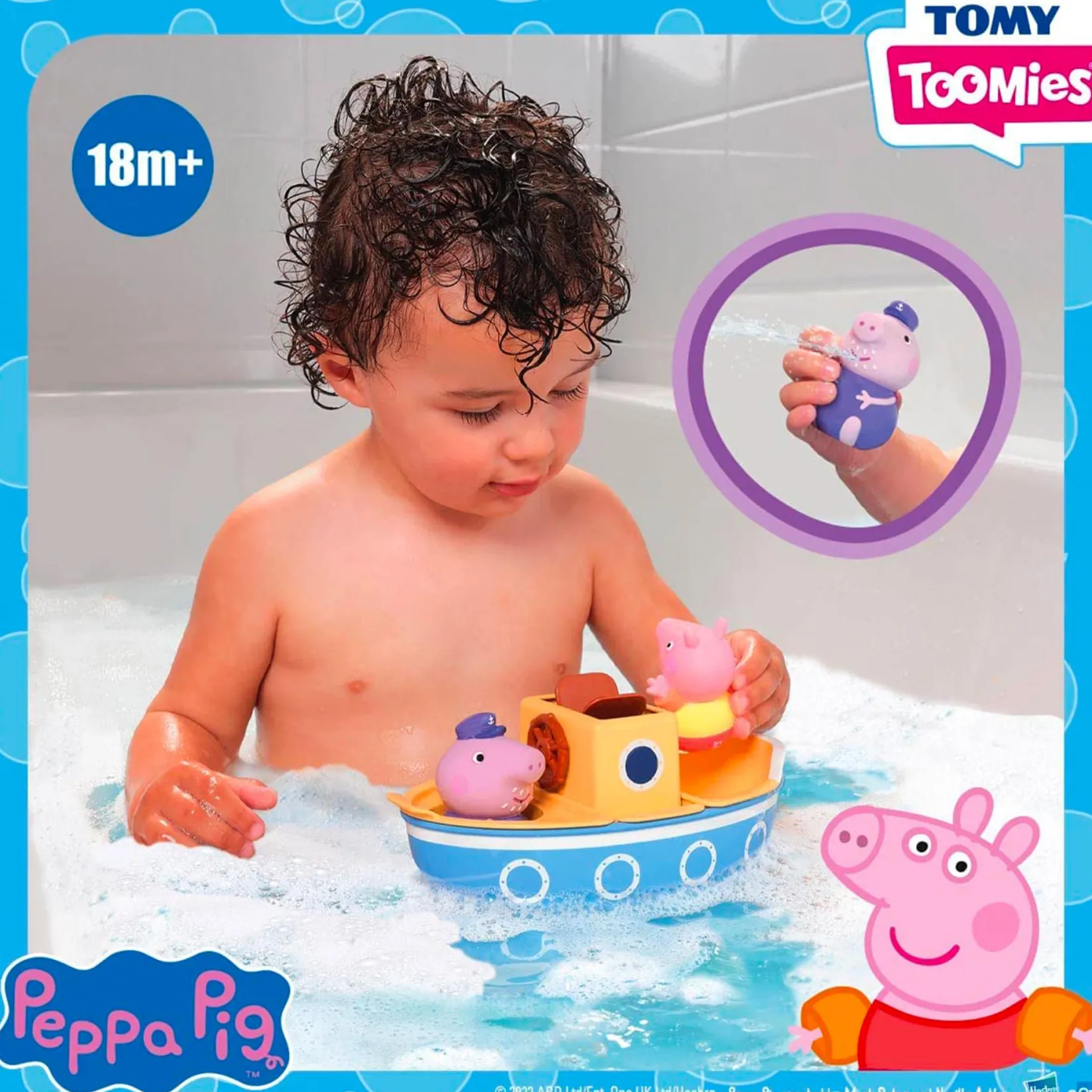 Clearance Grandpa Pig's Splash & Pour Boat Bath Toys|Bath Accessories